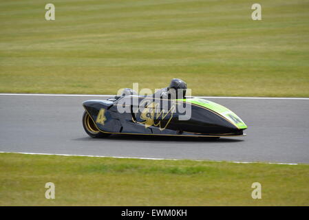 Britische Seitenwagen-Meisterschaft in Snetterton Stockfoto