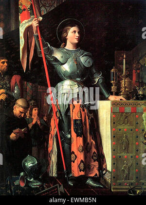 Jeanne d ' Arc bei der Krönung von Charles VII von Jean Auguste Dominique Ingres 1854 Stockfoto
