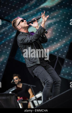 OneRepublic Höchstleistungen live Pinkpop Festival 2015 in Landgraaf Niederlande © Roberto Finizio/Alamy Live News Stockfoto