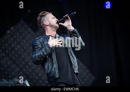 OneRepublic Höchstleistungen live Pinkpop Festival 2015 in Landgraaf Niederlande © Roberto Finizio/Alamy Live News Stockfoto