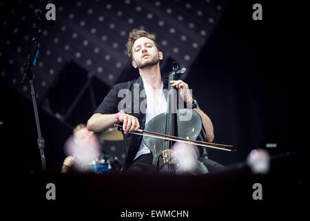 OneRepublic Höchstleistungen live Pinkpop Festival 2015 in Landgraaf Niederlande © Roberto Finizio/Alamy Live News Stockfoto