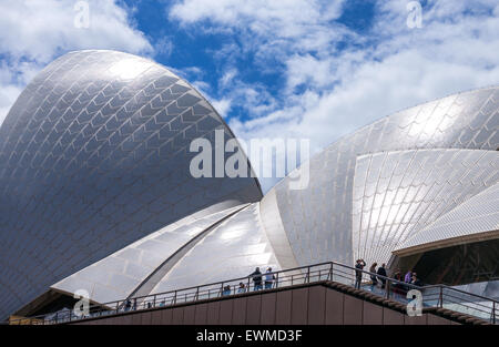 Australien, Sydney, architektonische Details des Opernhauses Stockfoto