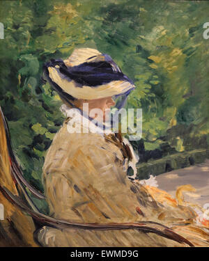 Eduard Manet (1832-1883). Französischer Maler. Madame Manet (Suzanne Leenhoff, 1830-1906) im Bellevue, 1880. Öl auf Leinwand. Stockfoto