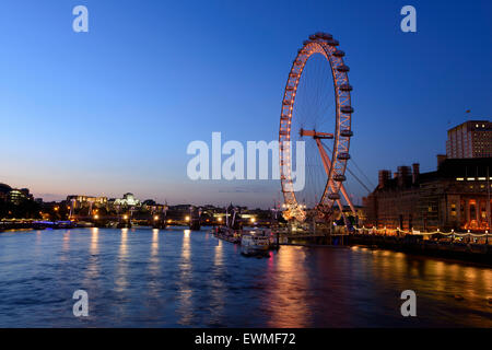 Millennium Wheel, London Eye, London, England, Vereinigtes Königreich Stockfoto