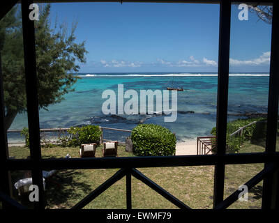 Barriere de Corail Blue Bay Ile Maurice Stockfoto