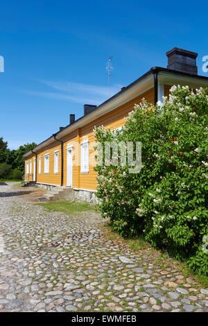 Altes Gebäude in der Festung von Lappeenranta Stockfoto