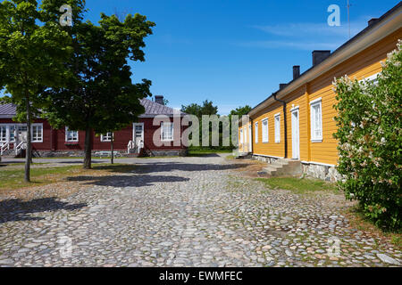 Alte Gebäude in der Festung von Lappeenranta Stockfoto