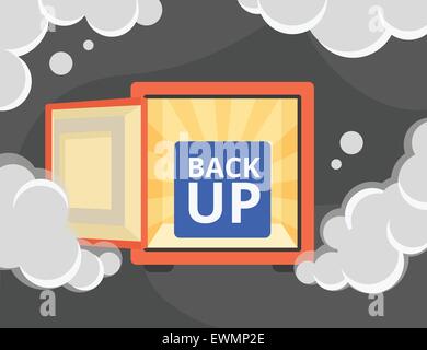 Daten Recovery und backup Stock Vektor
