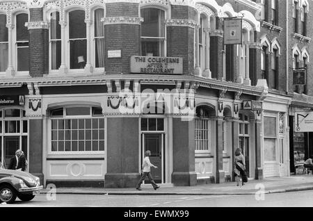 Die Coleherne nach 7 Restaurant, Coleherne Road, Earls Court, London, SW7, 11. September 1971. Stockfoto