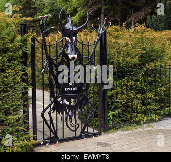 Die Verbotene Ecke, in der Nähe von Middleham. Der Garten Stockfoto