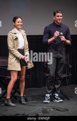 New York, NY, USA. 28. Juni 2015. Jamie Chung ist Bryan Greenberg im Ankunftsbereich für sie schon morgen IN Hongkong Premiere in New York Asian Film Festival (NYAFF), Walter Reade Theater im Lincoln Center, New York, NY 28. Juni 2015. Bildnachweis: Steven Ferdman/Everett Collection/Alamy Live-Nachrichten Stockfoto