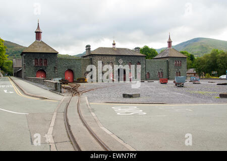 National Slate Museum (früher bekannt als das Welsh-Schiefer-Museum) in Llanberis, Gwynedd. Stockfoto