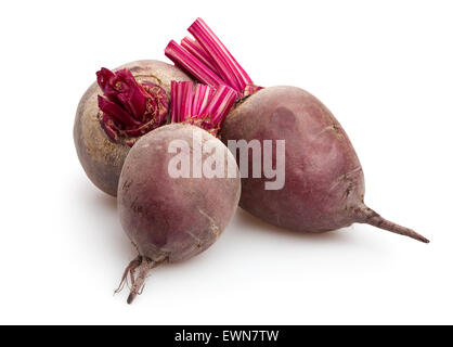 Rote Beete, isoliert Stockfoto