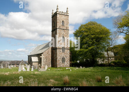 St Michaels Kirche Princetown Dartmoor Devon England UK Stockfoto
