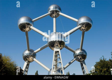 Atomium, weltberühmten Denkmal von einem Atomkern Eisen in 2018 60. Jahrestag, Brüssel-Belgien-Europa Stockfoto