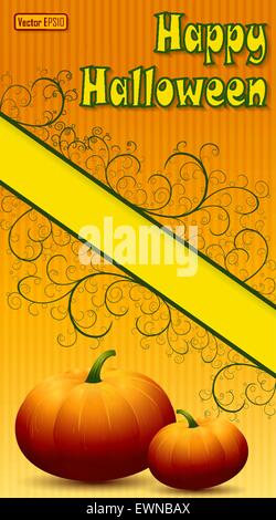 Happy Halloween-Hintergrund. Vektor-Illustration. Stock Vektor