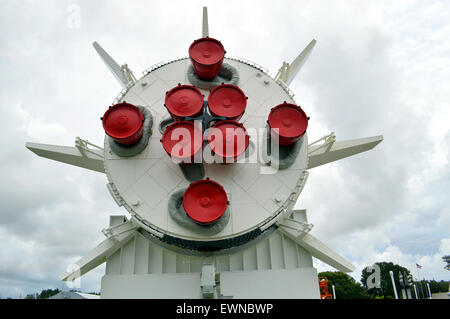 Mercury-Redstone Rakete auf dem Display am Kennedy Space Center, Florida Stockfoto