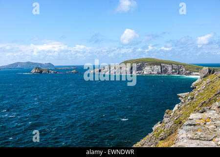 Küste bei Slea Head Drive, Iveragh-Halbinsel, County Kerry, Irland Stockfoto