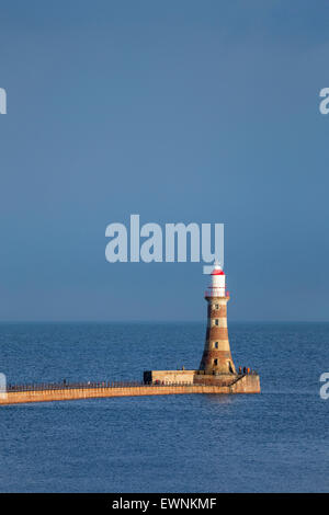 Roker Leuchtturm, Sunderland, Tyne and Wear. Stockfoto