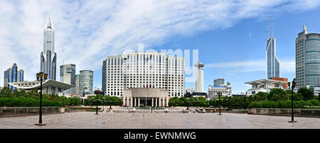 Städtische Regierung Gebäude Peoples Square Gemeinde in Shanghai Skyline Stadt Stockfoto