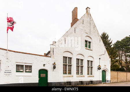 Altes Schulhaus in Damme, Belgien Stockfoto