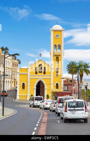 Kirche von Nuestra Señora De La Encarnación, Hermigua, La Gomera, Kanarische Inseln Stockfoto