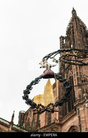 Kathedrale Notre Dame de Strasbourg, Elsass, Frankreich Stockfoto