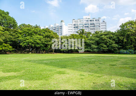 Kyu Iwasaki Tei Gärten, Taito-Ku, Tokyo, Japan Stockfoto