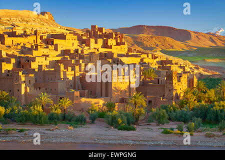 Ait Benhaddou Kasbah Festung in der Nähe von Ouarzazate, Marokko Stockfoto