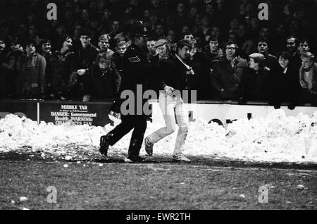 Darlington 2-1 Middlesbrough FA Pokalspiel im Feethams statt. 8. Januar 1985. Stockfoto