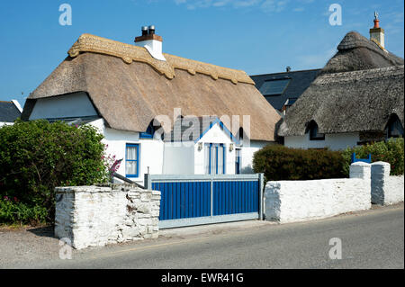 Irland, County Wexford, Kilmore Quay traditionelle Hütte, (ehemals The Holzhaus) Stockfoto