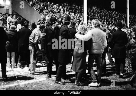 Darlington 2-1 Middlesbrough FA Pokalspiel im Feethams statt. 8. Januar 1985. Stockfoto