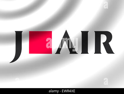Japan Airlines Logo Symbol Flagge Symbol Emblem Zeichen Stockfoto