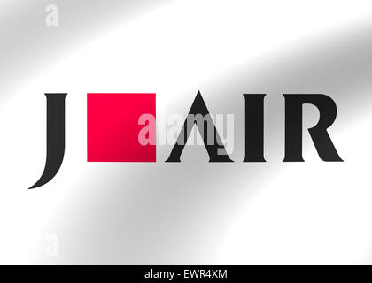 Japan Airlines Logo Symbol Flagge Symbol Emblem Zeichen Stockfoto