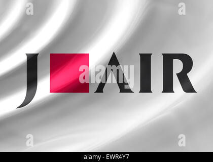 Japan Airlines Logo Symbol Flagge Symbol Emblem Zeichen Stockfoto