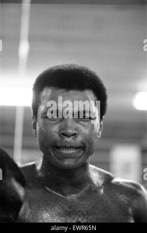 Muhammad Ali-Ausbildung in seinem Lager in Deer Lake Pennsylvania 22. Januar 1974 Stockfoto