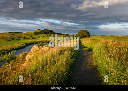 Der Hadrianswall Long Distance Trail Stockfoto