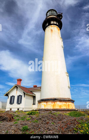 Pigeon Point Lighthouse in Pescadero, Kalifornien Stockfoto