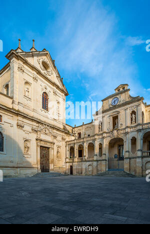 Italien Apulien Lecce Salento Domplatz und dem Dom - Kathedrale und die episkope (Bischofspalast) Stockfoto