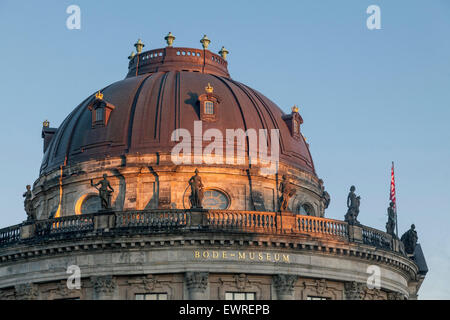 Bode-Museum, Museumsinsel, Sonnenuntergang, Deutschland Stockfoto