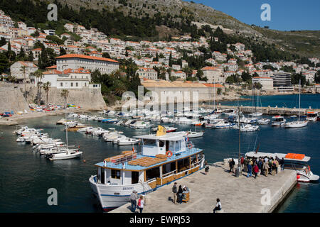 alte Stadt Port, Dubrovnik, Kroatien Stockfoto