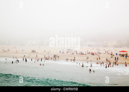 Blick vom Santa Monica Pier, Santa Monica, Los Angeles, Kalifornien Stockfoto