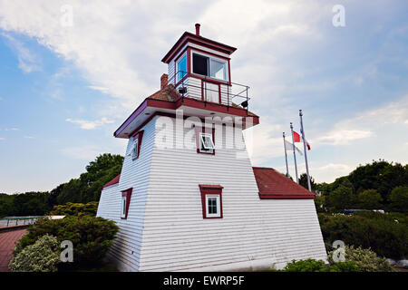 Fort Point Lighthouse. Liverpool, Nova Scotia, Kanada Stockfoto