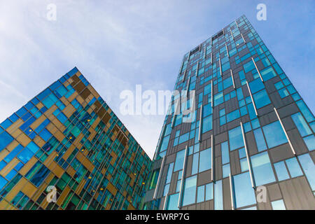 Bunte hohes Bürogebäude, London Stockfoto