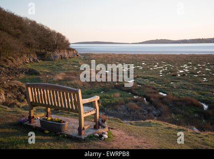 Weiße Creek Bucht in der Nähe von Arnside, Cumbria. Stockfoto