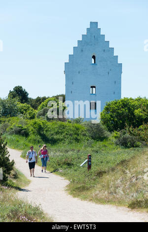 Die Sand-verschlungen Buried Kirche (Tilsandede Kirke), Skagen, Region Nord-Jütland, Dänemark Stockfoto