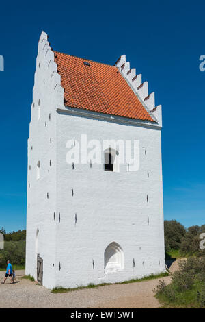 Die Sand-verschlungen Buried Kirche (Tilsandede Kirke), Skagen, Region Nord-Jütland, Dänemark Stockfoto