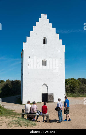 Die Sand-verschlungen Buried Kirche (Tilsandede Kirke), Skagen, Region Nord-Jütland, Dänemark Stockfoto