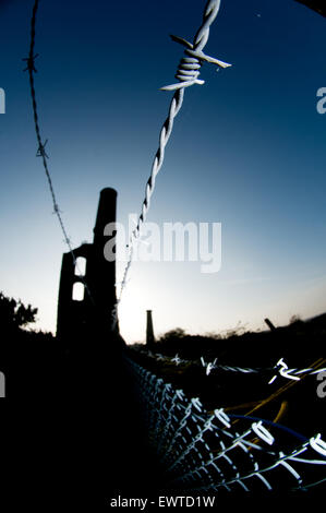 Alte Zinn-Minen in Redruth, Cornwall Stockfoto