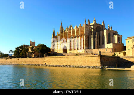 Kathedrale Santa Maria von Palma oder La Seu, Palma de Mallorca, Mallorca, Balearen, Spanien Stockfoto